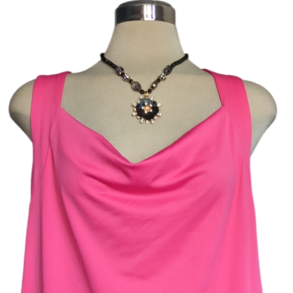 RICKIS Designer Luxury Pink Blouse Side XXL - Picture 8 of 16